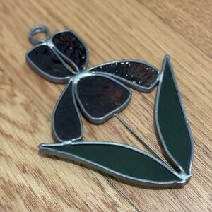 Stained Glass Iris Flower